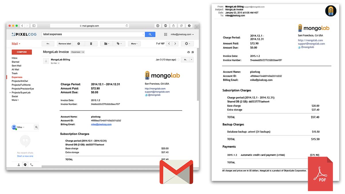 Gmail to PDF